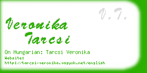 veronika tarcsi business card